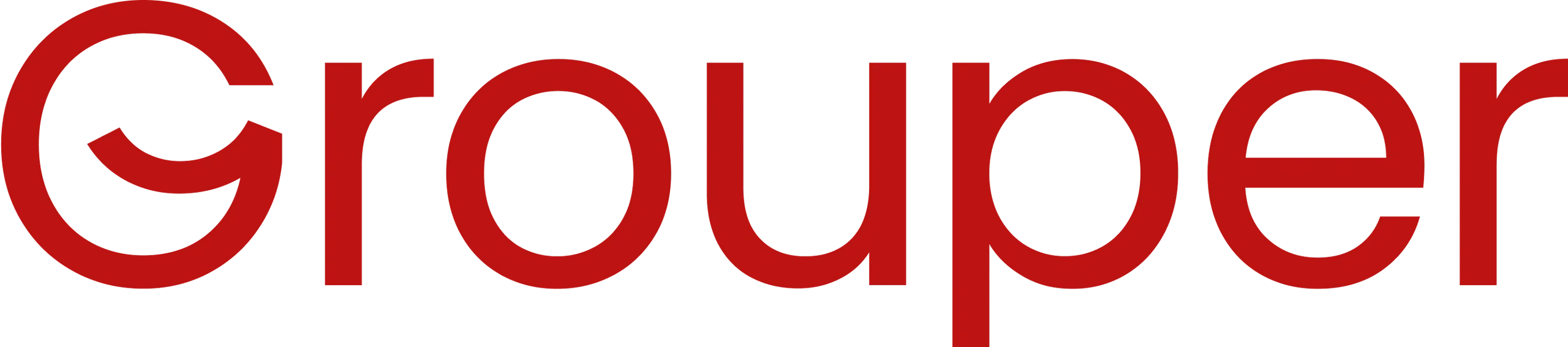 Grouper Logo Bright Cherry